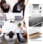 Conference Table, 55.1''Folding Conference Room Table - Image 7