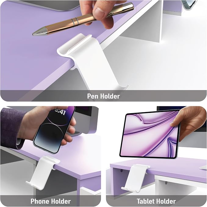 Simple Houseware Desk Dual Monitor Stand Riser - Image 4