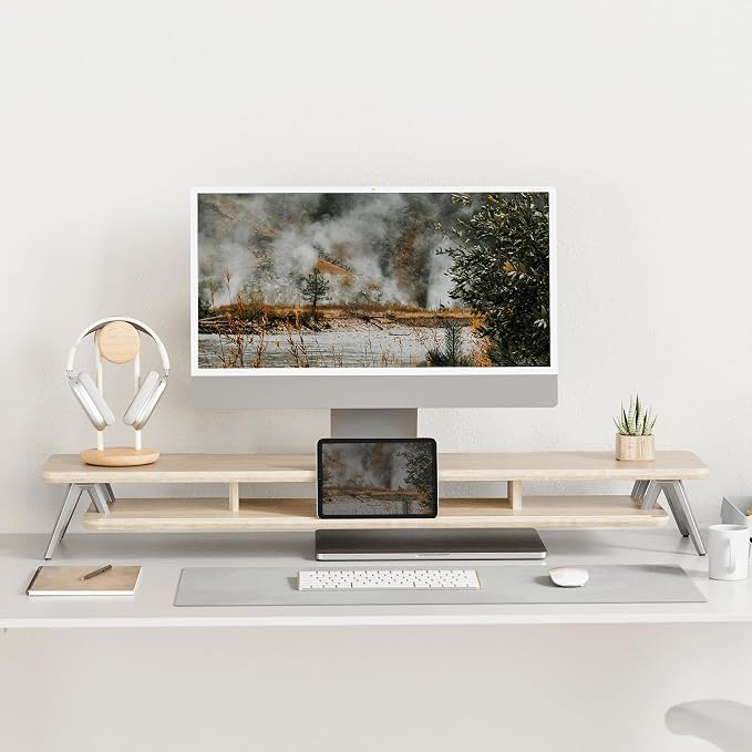 Fenge Dual Monitor Stand, Monitor Stands Riser - Image 2
