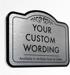 Custom Outdoor Decorative Metal Signs, Personalized Aluminum, Waterproof by SpeedyOrders