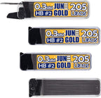 June Gold 820 Pieces, 0.3 mm HB #2 Lead Refills, 205 Pieces Per Dispenser by JuneGold
