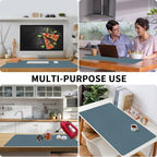 Bloss Light Blue Desk Mat 31.5x15.7, Desk Matt - Image 6