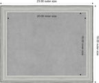 Amanti Art Silver Framed Magnetic Board 19x23 Small Vision Board - Image 3