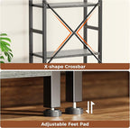 SUPERJARE Triple 5 Tier Bookshelf, Bookcase - Image 7