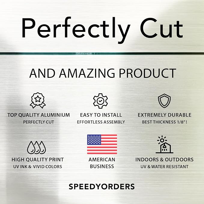 SPEEDYORDERS Custom Outdoor Metal Signs, Personalized Aluminum Signs, - Image 8
