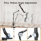 suptek Aluminum Alloy Cell Phone Desk Mount Stand 360° Tablet Stand and Holders - Image 2