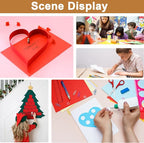 Silunkia 120 Sheets Dark Red Cardstock 8.5 x 11 Craft Paper, 92lb Christmas Red - Image 7