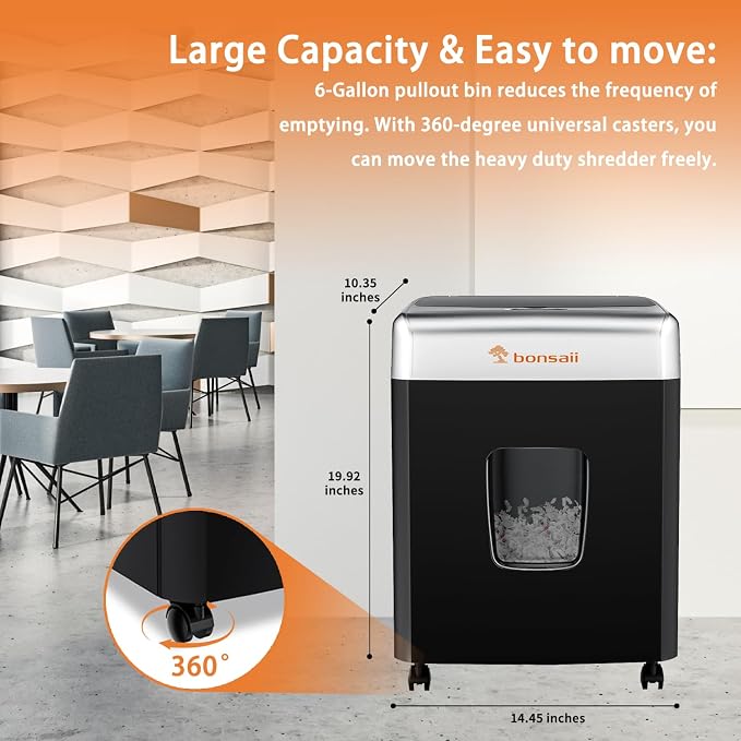 Bonsaii Heavy-Duty Paper Shredder - Image 2