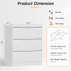 Bestoo 3-Drawer File Cabinet - Image 3