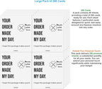200 Thank You Cards for Small Business, 3.5" x 3” – Essential Order Inserts - Image 4