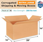 Extra Large Shipping & Moving Boxes 28x14x14 inches - Image 2