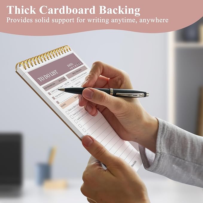 HAUTOCO 2 Packs to Do List Notepad, A5 to Do List Notebook - Image 6