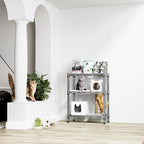M MZG 750 lbs 3 Tier Shelf Metal Storage Shelves Wire Rack Closet Organizers - Image 2