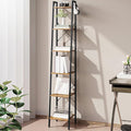 Hzuaneri Ladder Shelf, Bookshelf Bookcase, Freestanding Corner Storage Shelve by Hzuaneri