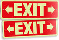 iSYFIX Exit Signs with Directional Right & Left Arrow, Glow in the Dark by iSYFIXPREMIUMSIGNS