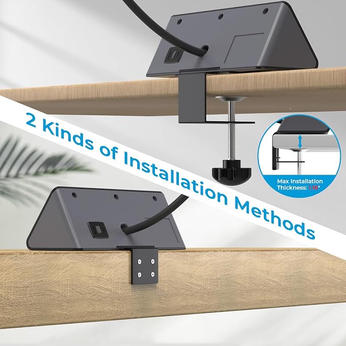 Nightstand Charging Station, Nightstand Edge Power Strip - Image 3