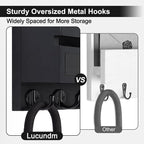 Lucundm Key Holder Wall Mount, Mail Holder - Image 4