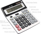 HIHUHEN Large Electronic Calculator Counter Solar & Battery Power 12 Digit - Image 6