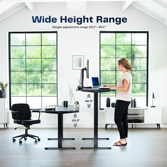 VIVO Electric 71 x 36 in Rustic Standing Desk, Memory Height Adjustment - Image 7