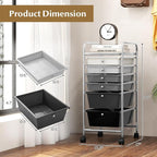 RELAX4LIFE 6-Drawer Rolling Storage Cart - Image 3
