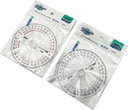 360° Protractor Pack of 2 Protactors Plastic Protractor Math Protractors Clear - Image 7