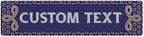 Custom Sign, Custom Street Sign, 11 Font Colors, 13 Font Styles, 4 Hole Options by MySignCenter