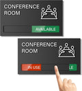Conference Room Sign, Office Door Signs Do Not Disturb, In Use Available Slider by EliteSign