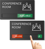 Conference Room Sign, Office Door Signs Do Not Disturb, In Use Available Slider by EliteSign