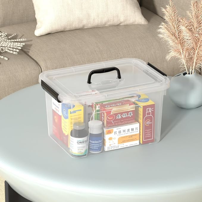 Drephia 10.5 Quart Clear Plastic Storage Box/Container - Image 5