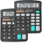 2 Pack Calculator Bulk, 12 Digits Calculators Desktop by YesBes