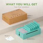 Pezin & Hulin Bamboo Charging Station, Electronic Devices Organizer - Image 7