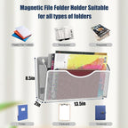 2 Pockets Magnetic File Holder for File Cabinets, Folder Holder Organizer- No - Image 3