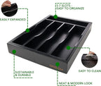 oridom Expandable Bamboo Kitchen Drawer Organizer - Image 4