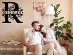 ENFODREAM Custom Metal Name Sign | Personalized Split Letter Monogram | Rustic - Image 2