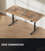 OffiGo 79 Inch Executive Electric Standing Desk, Height Adjustable Desk - Image 8