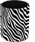Leather Pen Holder for Desk Zebra Print Pencil Cup Desktop Organizer Makeup by Unknown