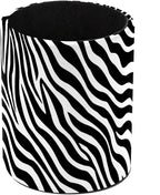 Leather Pen Holder for Desk Zebra Print Pencil Cup Desktop Organizer Makeup by Unknown