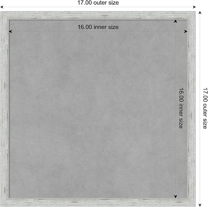 Amanti Art Silver Framed Magnetic Board 17x17 Small Vision Board - Image 3