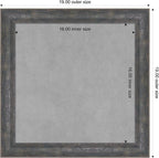 Amanti Art Grey Framed Magnetic Board 19x19 Small Vision Board - Image 3