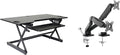 Rocelco 46" Large Height Adjustable Standing Desk Converter by Rocelco