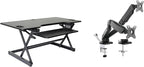 Rocelco 46" Large Height Adjustable Standing Desk Converter by Rocelco