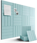 Large Felt Bulletin Board 48" x 36" Cork Board Alternative-12 Pack by FLUXYNARA