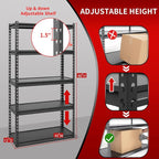 Shuntong The Atlas 30" W Laminated Heavy Duty Metal Shelving Unit 2000 Lbs - Image 3