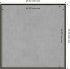 Amanti Art Black Framed Magnetic Board 25x25 Medium Vision Board - Image 4