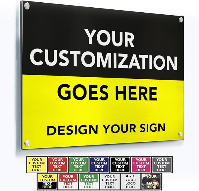 Custom Outdoor Metal Signs, Personalized Aluminum Signs, Customized Safety Signs by SpeedyOrders