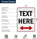 Custom Arrow, Custom Directional Sign, Two Way Arrow, 36x48 Inches, Reflective - Image 6