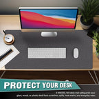 K KNODEL Felt Desk Mat, Large Desk Pad Protector, Office Computer Desk Mat - Image 7