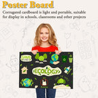 AKONEGE 4PCS Medium Trifold Poster Board 26" x 16" Black Tri Fold Presentation - Image 7