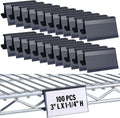 Kathfly 100 Pcs Wire Shelf Label Holders Compatible by Kathfly