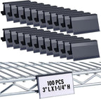Kathfly 100 Pcs Wire Shelf Label Holders Compatible by Kathfly